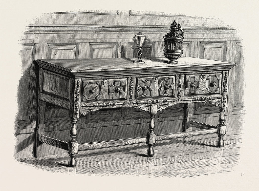 Detail of Sideboard, William III by Anonymous