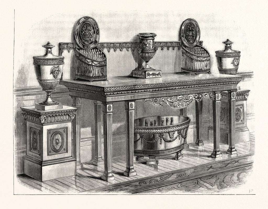 Detail of Sideboard, 1770 by Anonymous