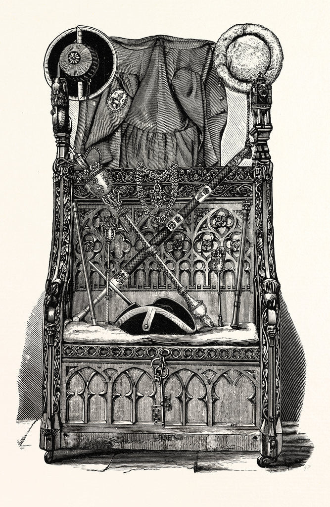 Detail of Corporation Plate, Insignia, and Chair of State, Coventry by Anonymous