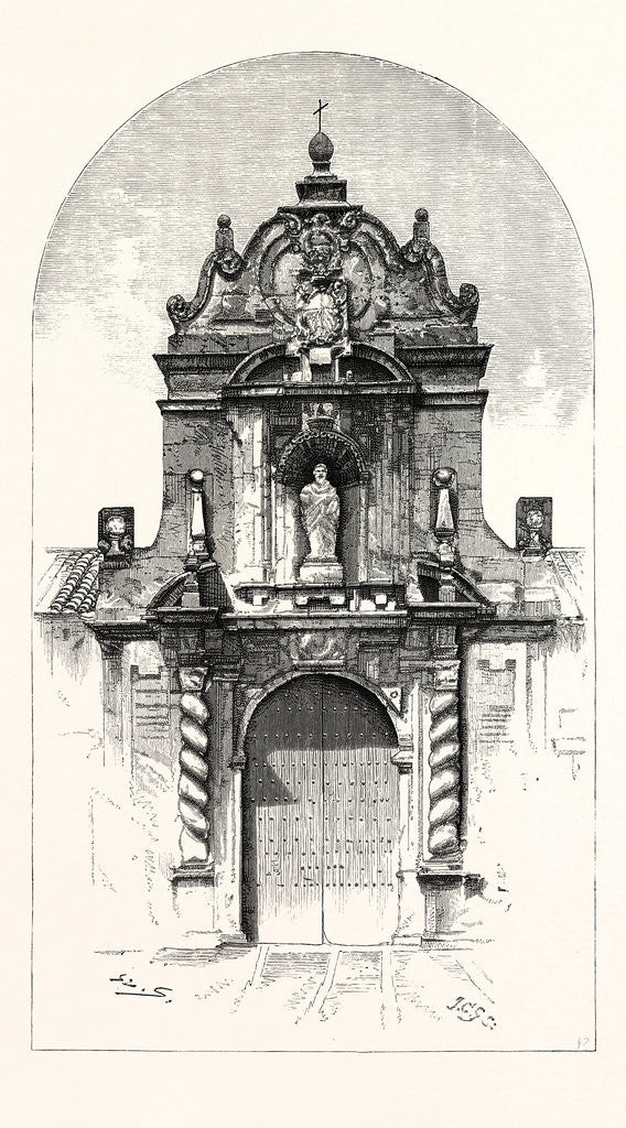 Detail of Door of the Church of San Pablo, Cordova, Spain by Anonymous