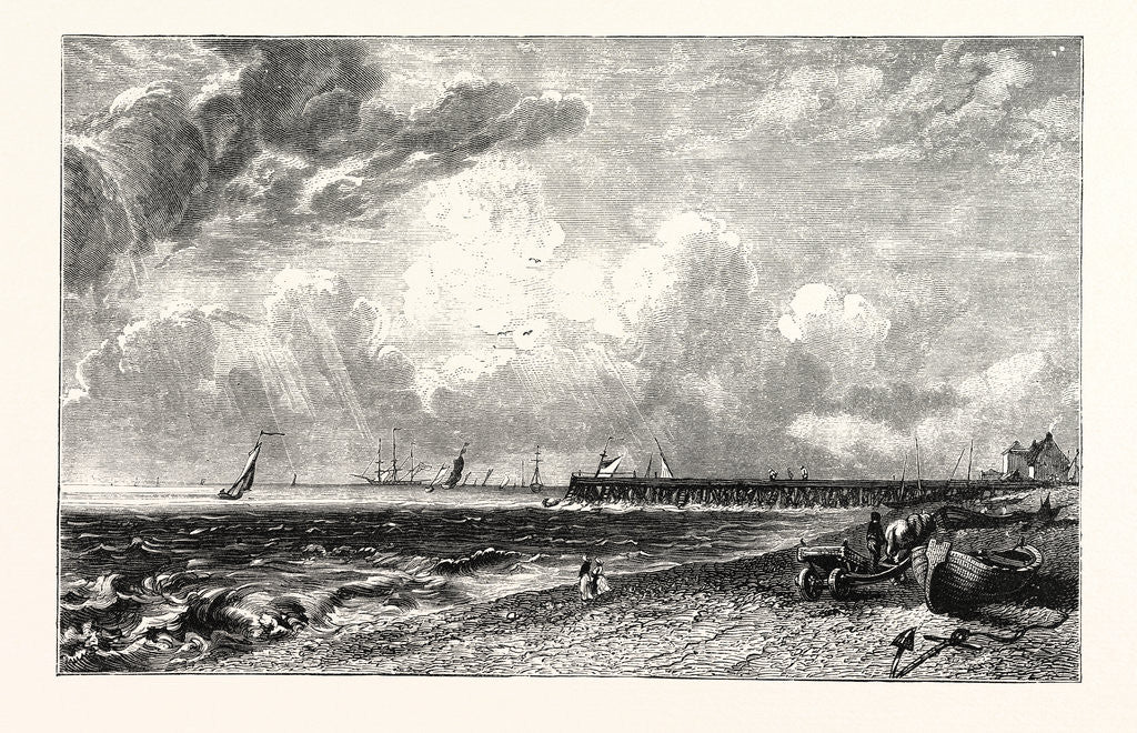 Detail of View of Yarmouth, from a Picture by Constable by Anonymous