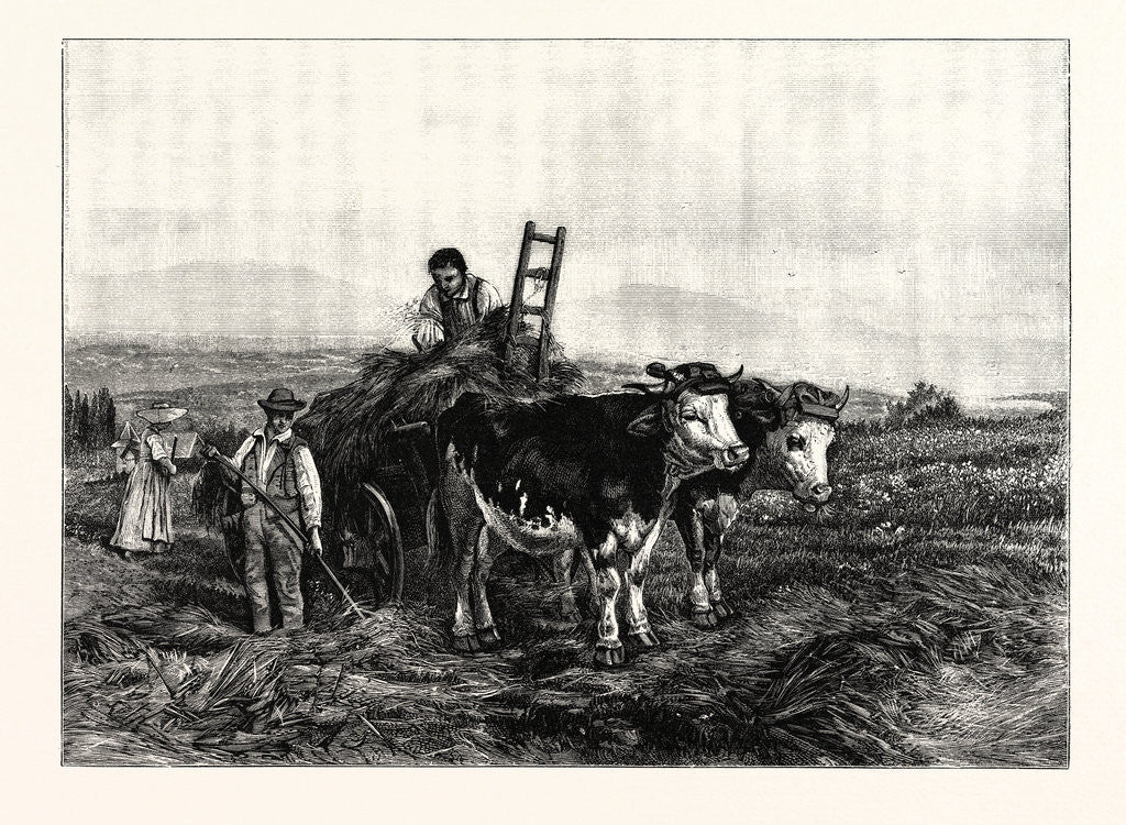 Detail of Hay-Making in Switzerland by Anonymous