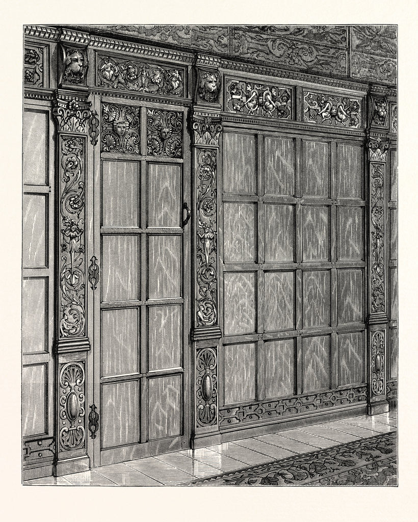 Detail of Wainscoting from an Old House at Exeter, South Kensington Museum by Anonymous