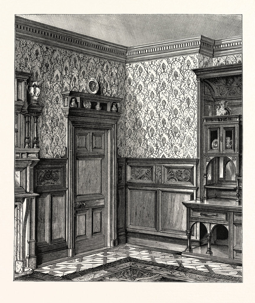 Detail of Dining Room Woodwork, Messrs. Howard And Sons by Anonymous