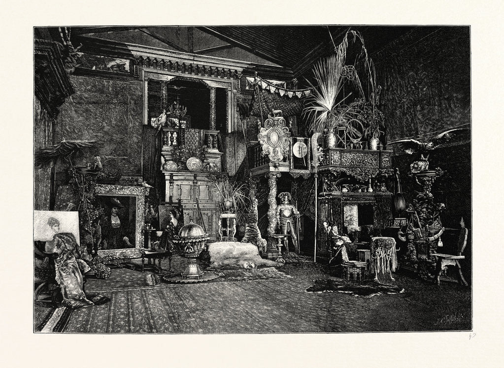 Detail of Hans Makart's Studio by Anonymous