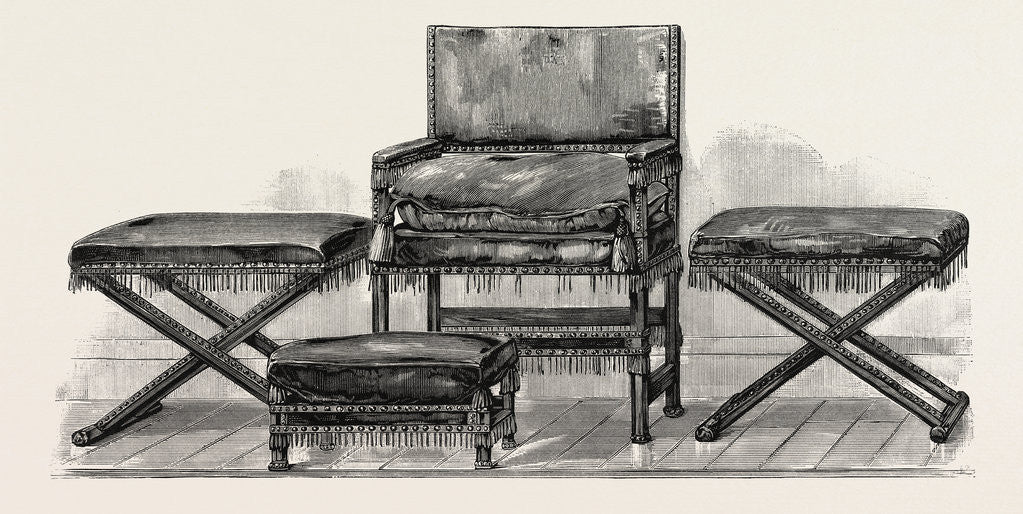 Detail of Seats at Knole by Anonymous