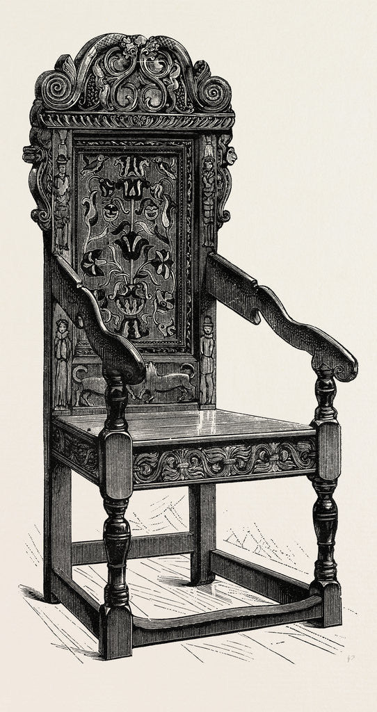 Detail of A Scrowled Chair by Anonymous