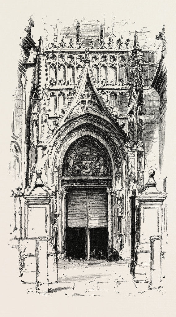 Detail of Door of Seville Cathedral, Spain by Anonymous