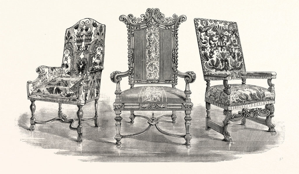 Detail of Stuffed-Backed Chairs by Anonymous