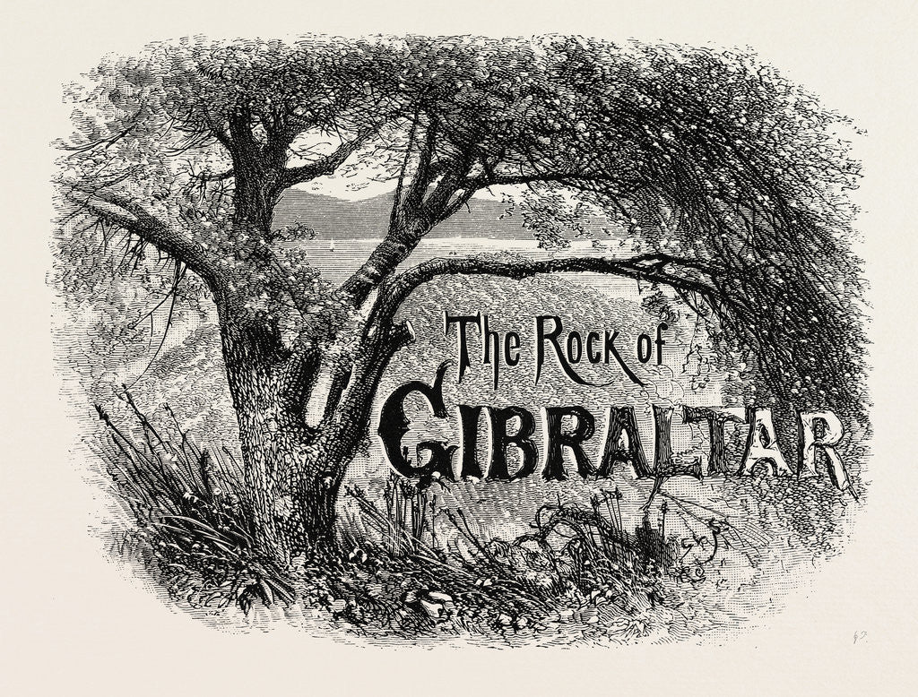 Detail of Sketch in the Alameda, Gibraltar by Anonymous