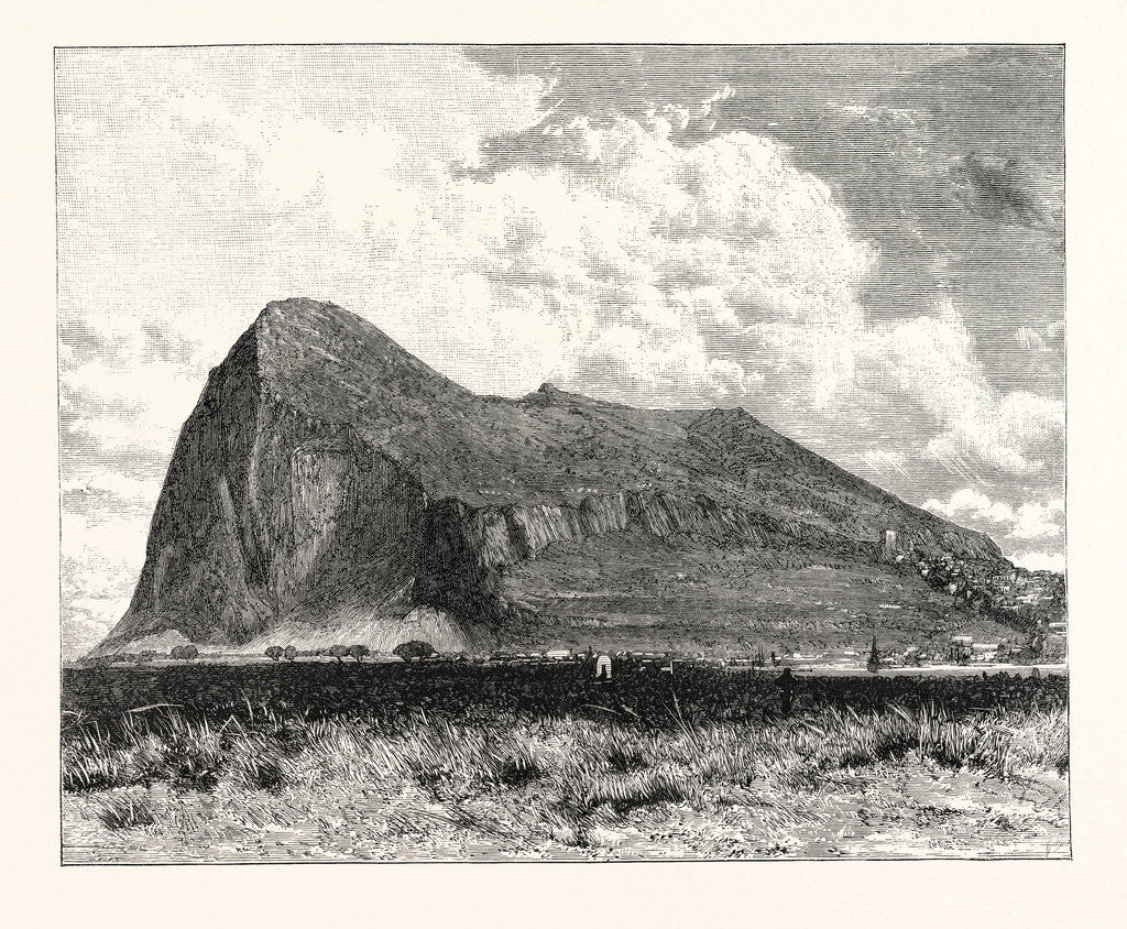 Detail of The Rock of Gibraltar by Anonymous