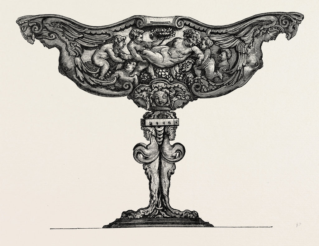 Detail of Silver Tazza. Sixteenth Century. Italian Work by Anonymous