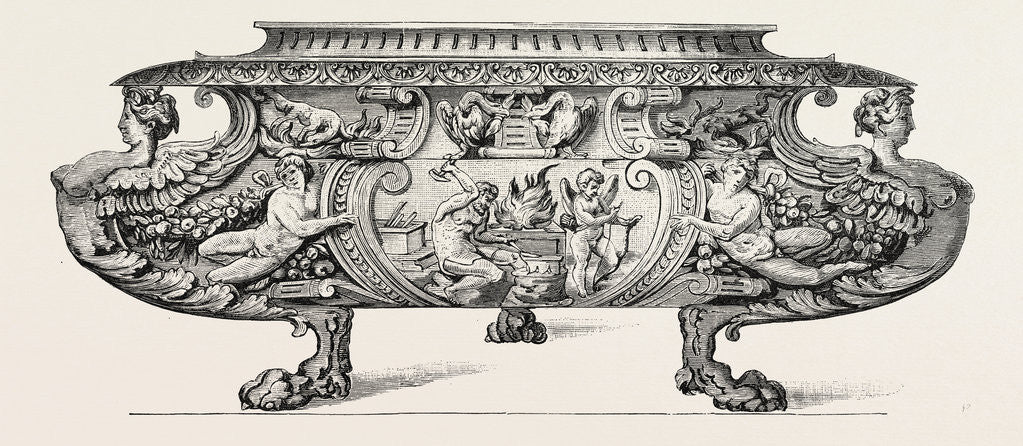 Detail of Silver Wine-Cooler. Sixteenth Century. Italian Work by Anonymous