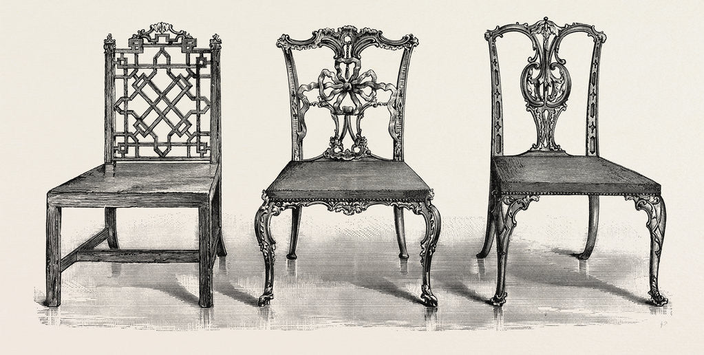 Detail of Chairs, 1754 by Anonymous