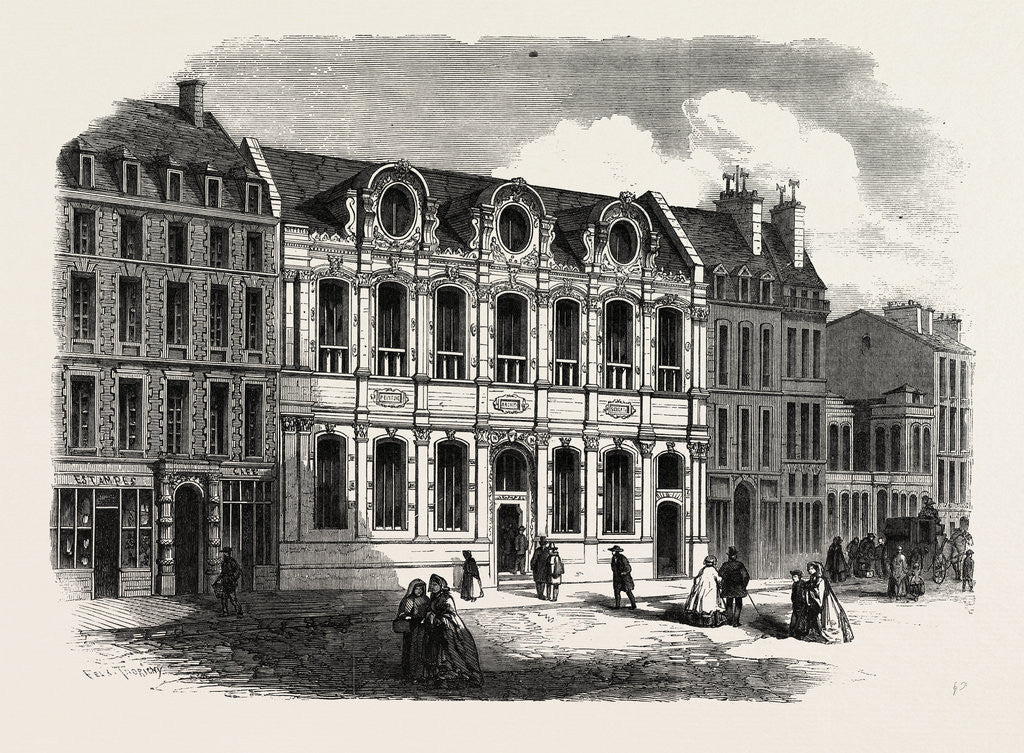 Detail of The New Façade of the School of Fine Arts Paris France by Anonymous