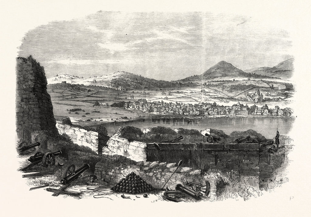 Detail of Gaeta: The Positions of the National Army Seen from the Batteries of the Citadel of Gaeta by Anonymous