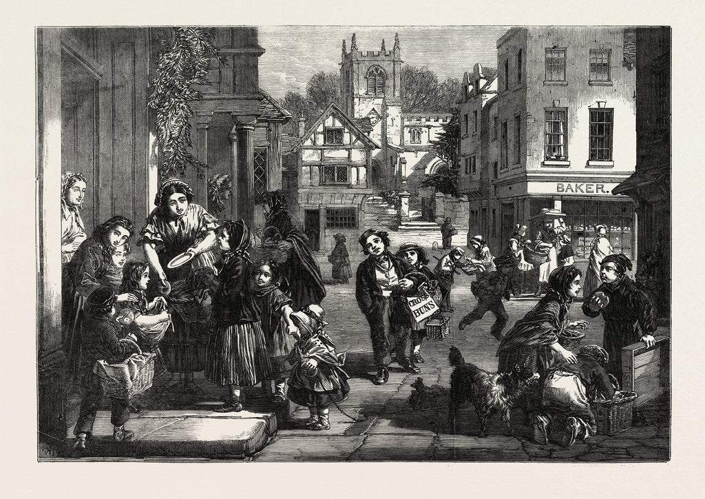 Detail of Hot Cross-Buns! by Anonymous