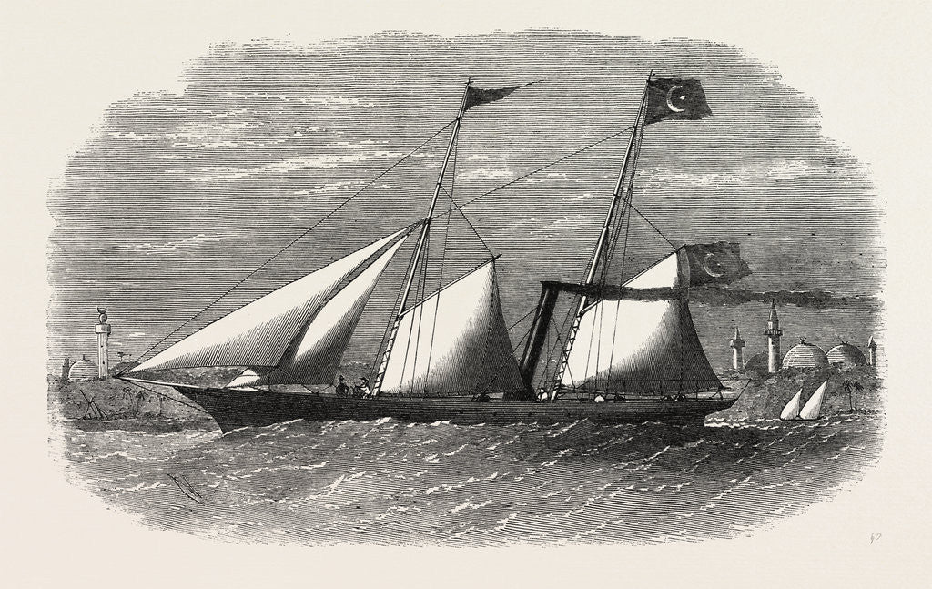 Detail of Steam-Yacht Built for His Late Highness El Hami Pacha Son of the Late Viceroy of Egypt by Anonymous