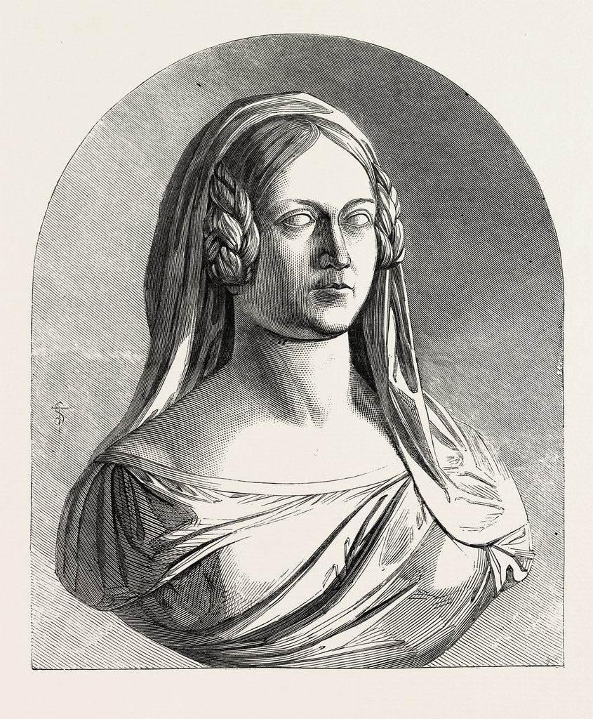 Detail of Bust of the Late Duchess of Kent, 1847 by Anonymous