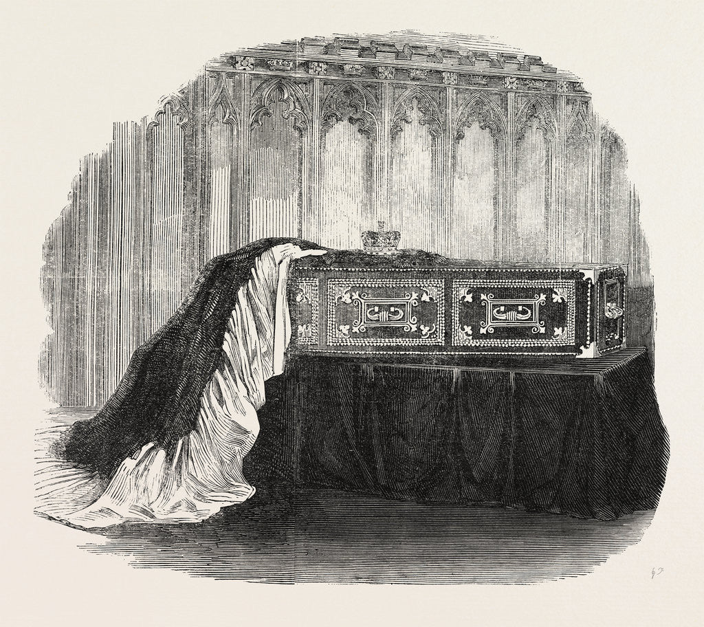 Detail of Coffin of Her Late Royal Highness the Duchess of Kent. by Anonymous
