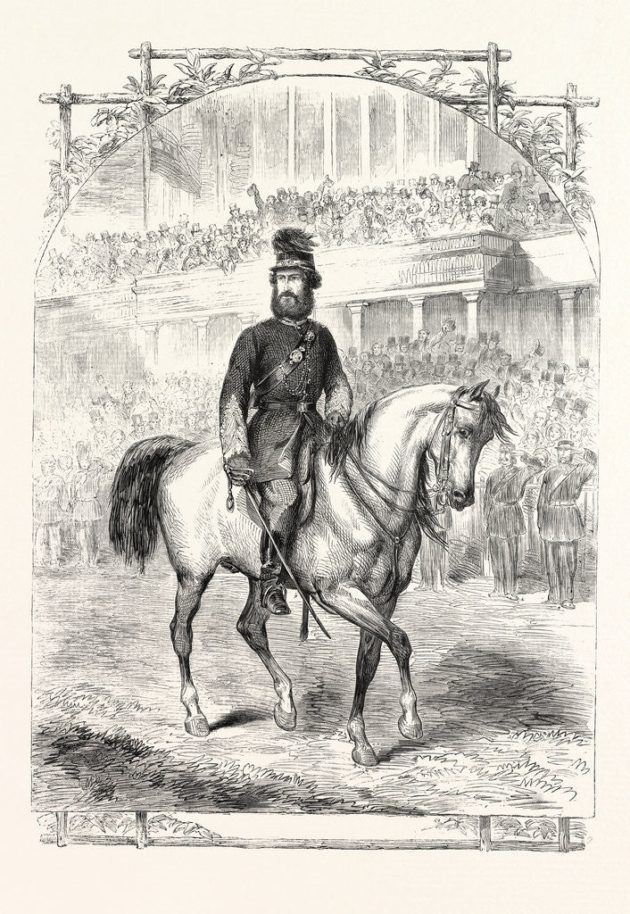 Detail of The Volunteer Sham Fight at Brighton on Easter Monday: Lord Ranelagh Passing the Grand Stand by Anonymous
