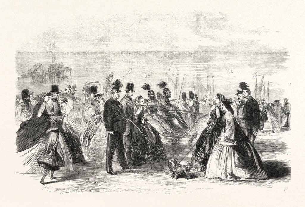 Detail of The Volunteer Sham Fight at Brighton on Easter Monday: Scene on the Parade at Brighton the Day Before the Review by Anonymous