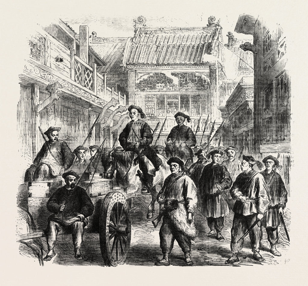 Detail of Arrival at Tien-Tsin of a Portion of the Chinese Indemnity Money Escorted by Chinese Troops by Anonymous