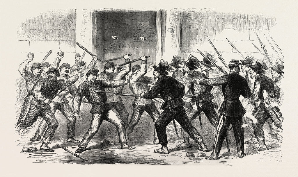 Detail of Conflict at Naples Between a Company of Bersaglieri and False Garibaldini by Anonymous