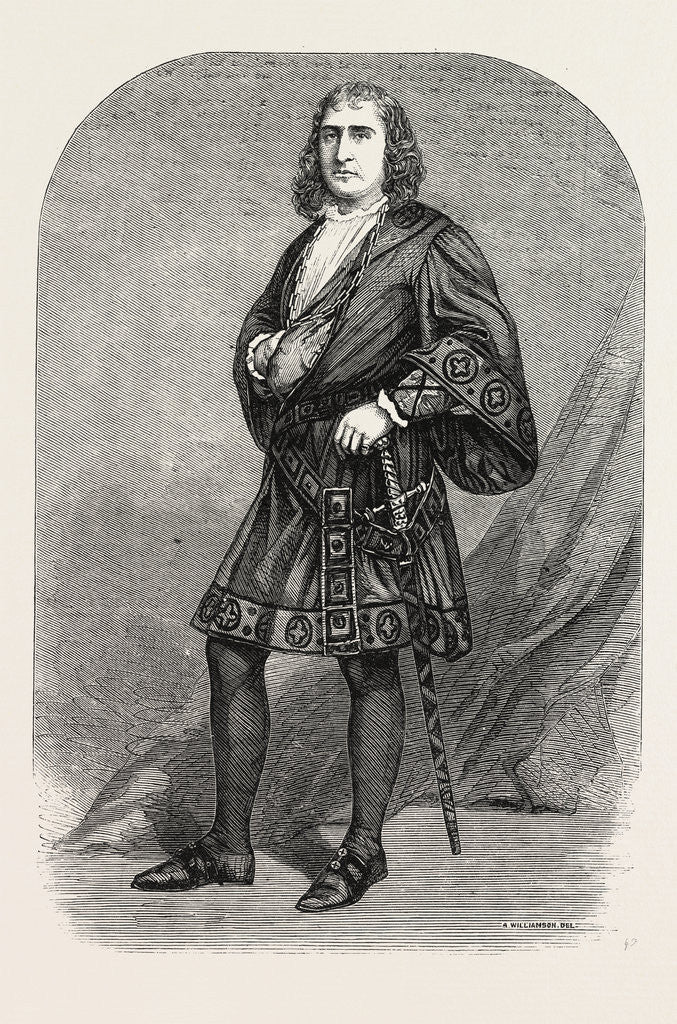Detail of M. Fechter in the Character of Hamlet at the Princess' Theatre by Anonymous