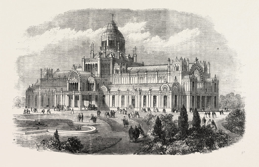 Detail of The Palace of Industry at Amsterdam the Netherlands by Anonymous