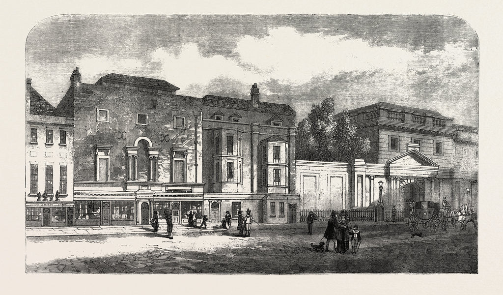 Detail of View of the Old Royal Academy in Pall Mall London UK by Anonymous