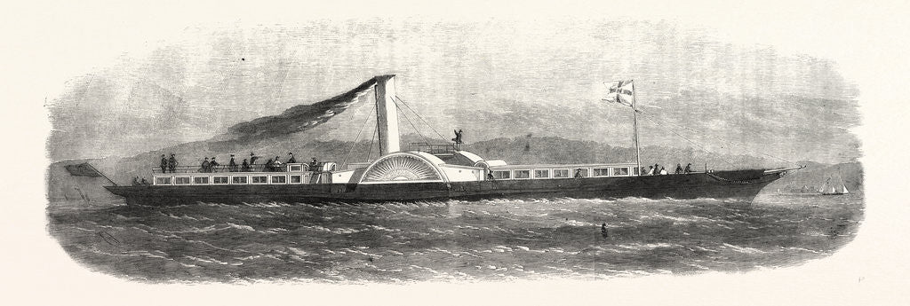 Detail of The Southampton and Isle of Wight Improved Steam-Boat Company's Packet Lord of the Isles. by Anonymous