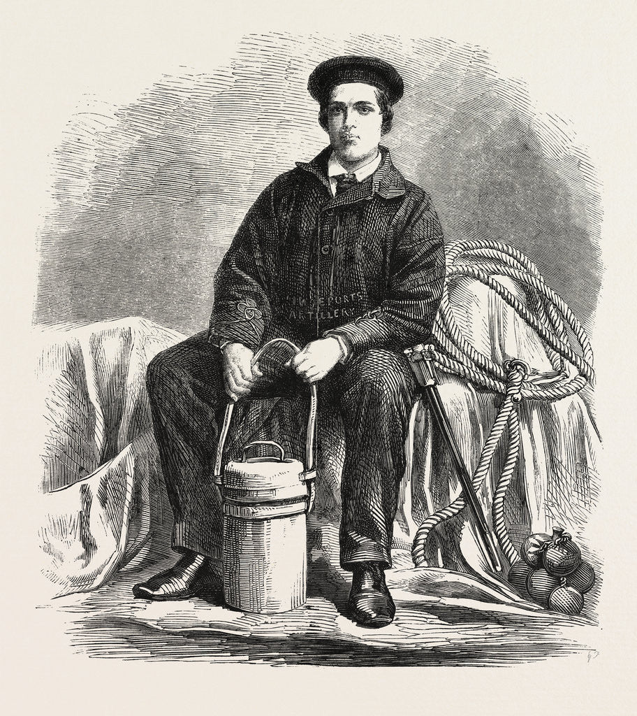 Detail of A Private of the Marine Volunteer Corps at Hastings UK by Anonymous