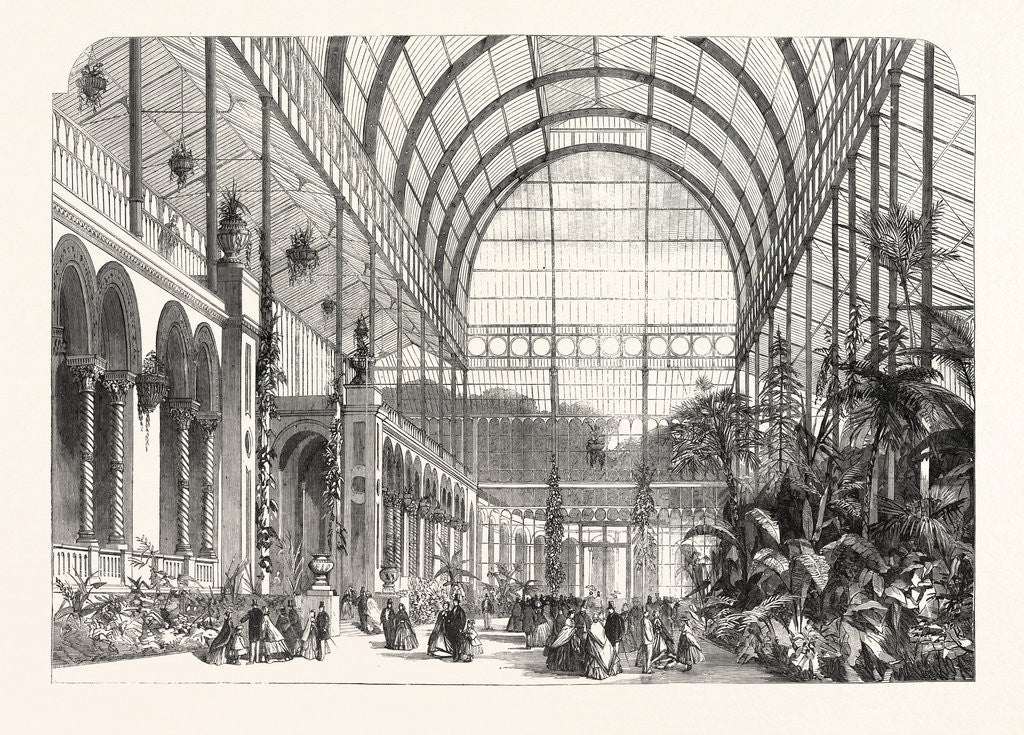 Detail of Opening of the Horticultural Society's Gardens: The Winter Garden by Anonymous