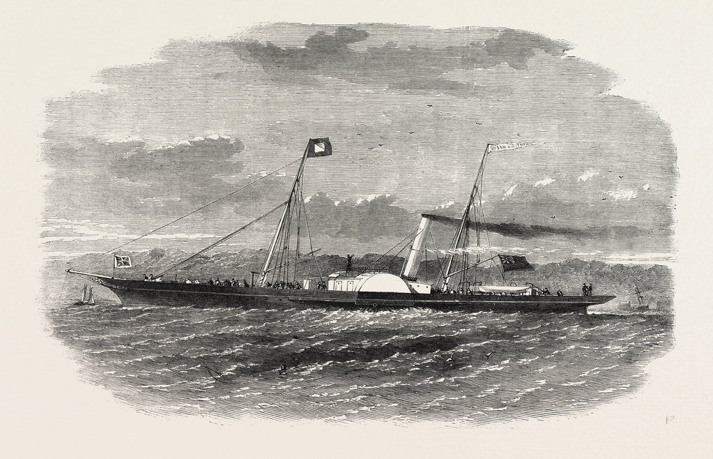Detail of The London and Ipswich Company's New Packet Queen of the Thames. by Anonymous