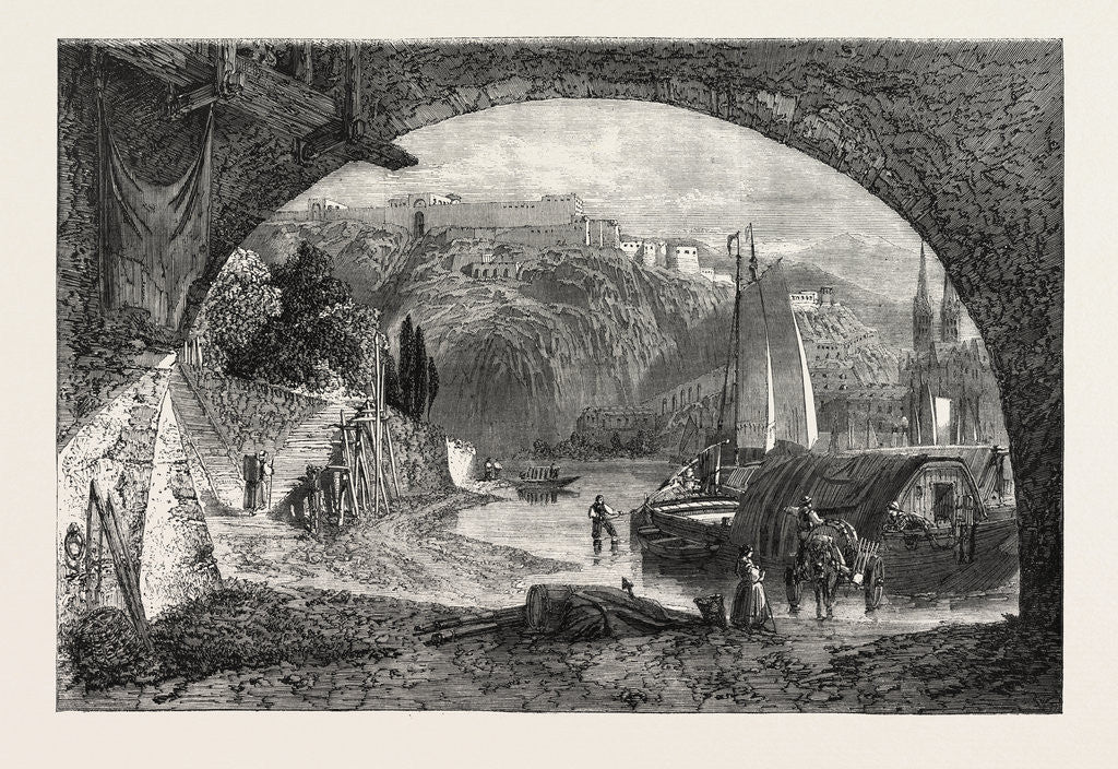 Detail of Reminiscence of the Rhine, in the Exhibition of the Society of British Artists by Anonymous