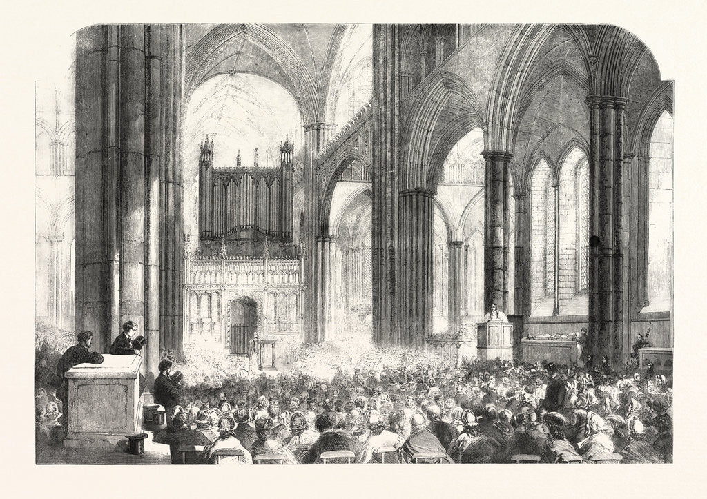 Detail of Diocesan Meeting of Parish Choirs at Salisbury Cathedral UK by Anonymous