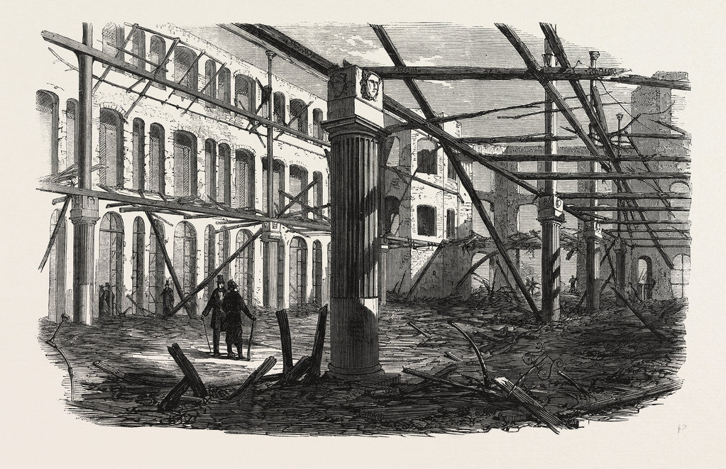 Detail of Ruins of the Surrey Music Hall UK by Anonymous