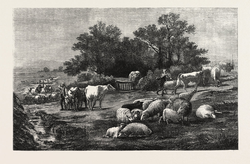 Detail of The Arrival at the Fair: A Scene in Auvergne by Anonymous