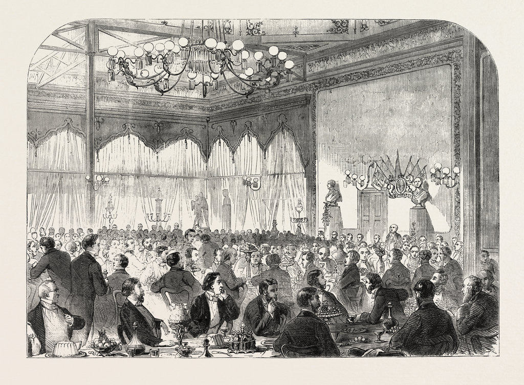 Detail of Anniversary Dinner of the Society of Arts at the Crystal Palace by Anonymous