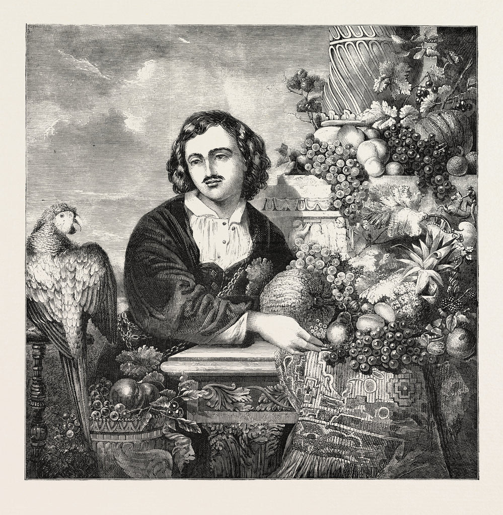 Detail of Fruits, from the Exhibition of the Royal Academy by Anonymous