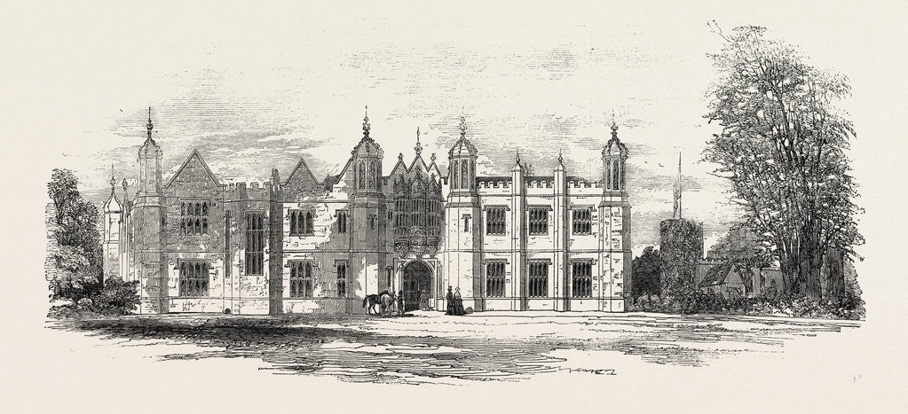 Detail of Hengrave Hall Suffolk the Seat of Sir Thomas R. Gage Bart. by Anonymous