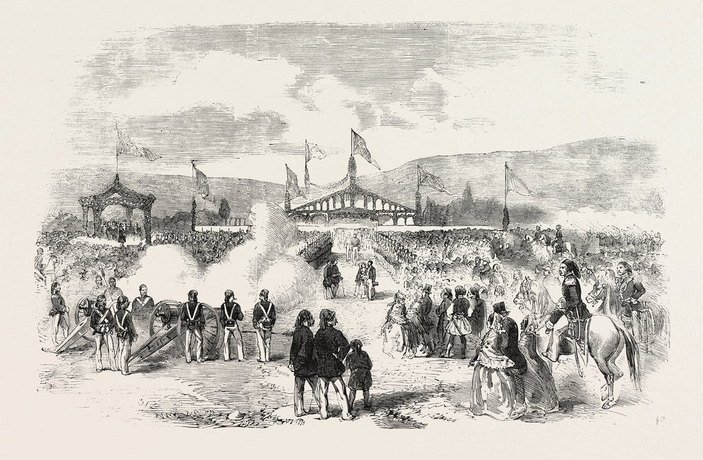 Detail of Commencement of the Smyrna and Aïdin Railway Turkey 1854 by Anonymous