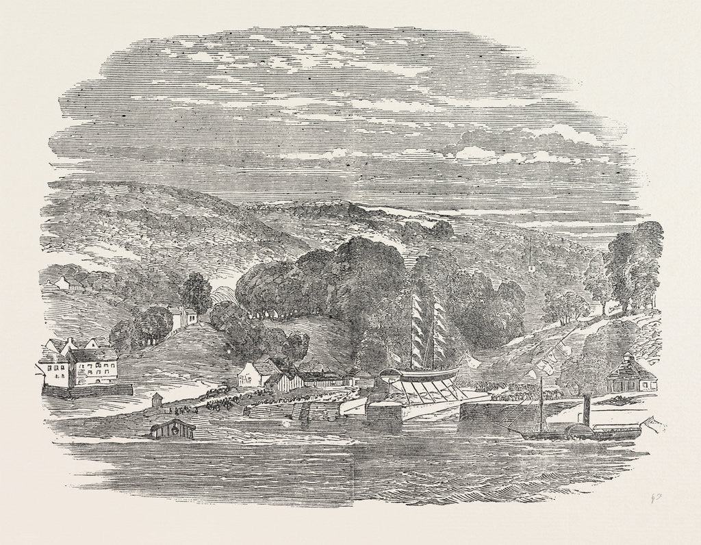 Detail of Launch of the Allen Gardiner Mission Vessel 1854 by Anonymous