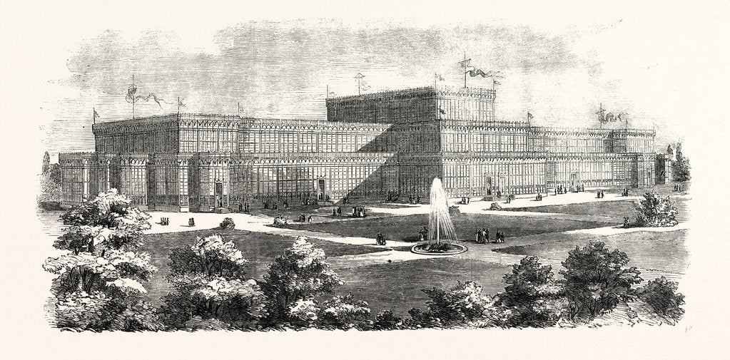 Detail of The Industrial Exhibition at Munich 1854 Germany by Anonymous