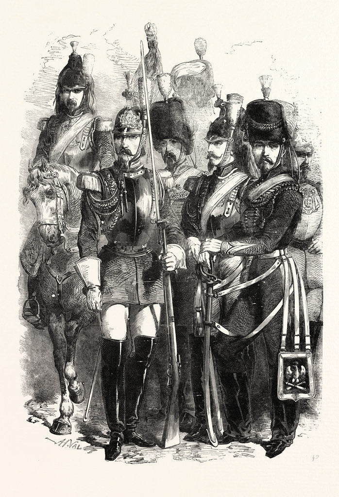 Detail of Cavalry of the French Imperial Guard 1854 by Anonymous