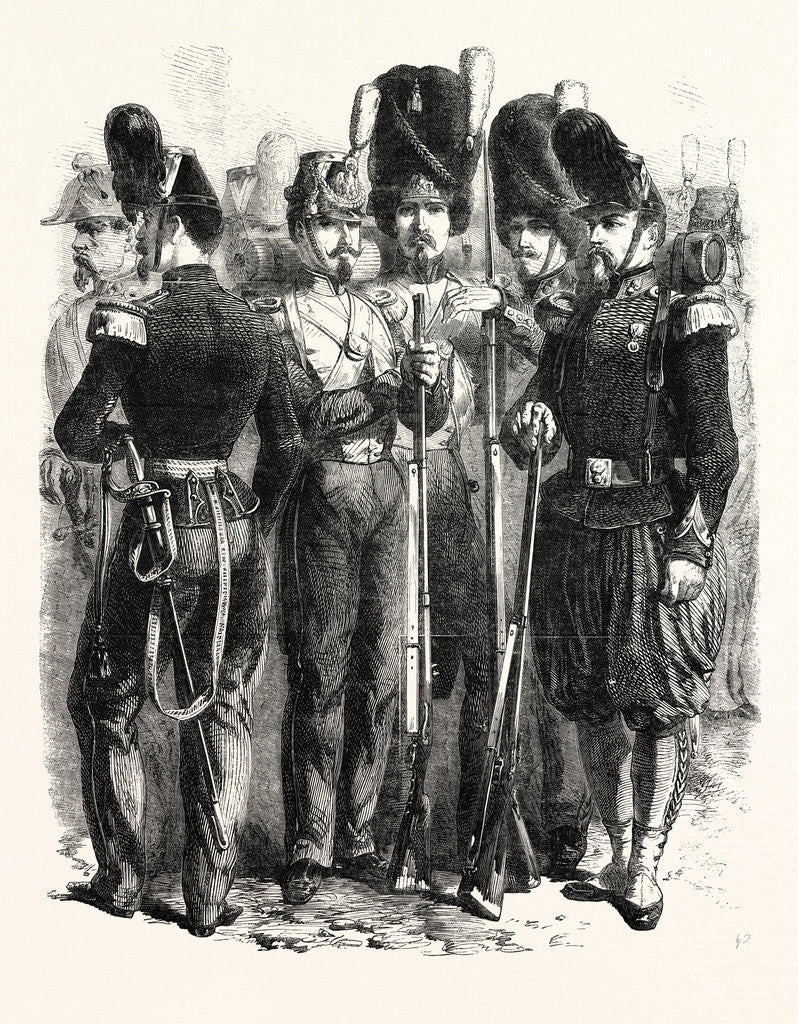 Detail of Infantry of the French Imperial Guard 1854 by Anonymous