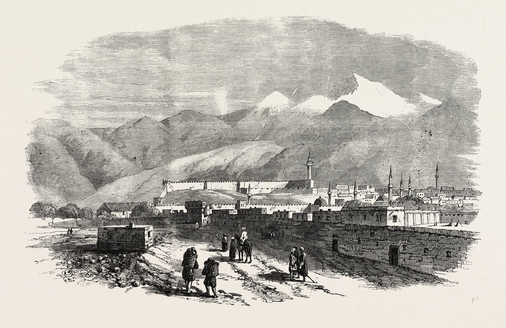 Detail of The City of Erzeroom in Asiatic Turkey 1854 by Anonymous