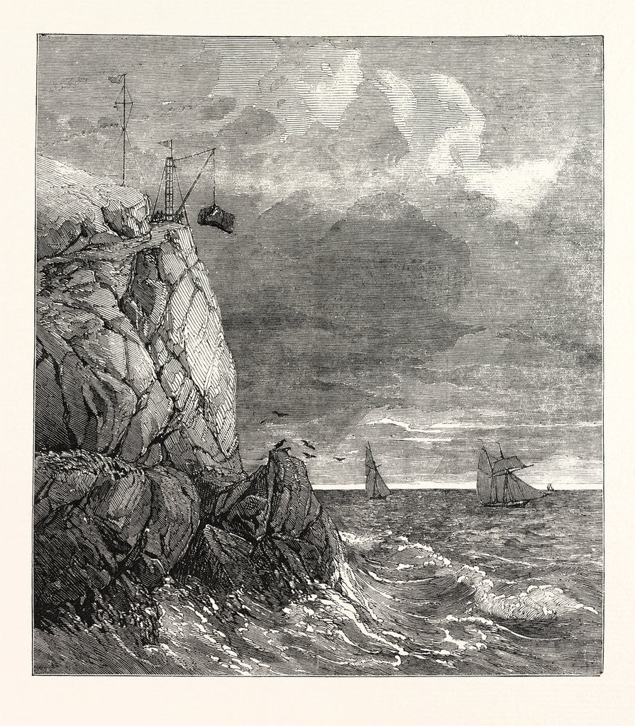 Detail of The Lizard Serpentine Signal-Staff Quarry Near Cadgwith Cornwall 1854 by Anonymous