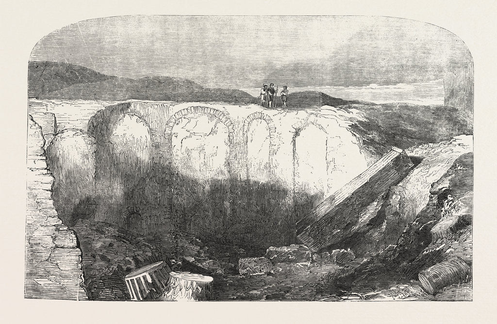 Detail of Remains of the Alexandrian Library 1854 by Anonymous